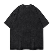 Elder Washed T Shirt Streetwear Hip Hop Novelty T-Shirt Game Tees Tops for Men Women 100% Cotton Oversize Graphic Printed