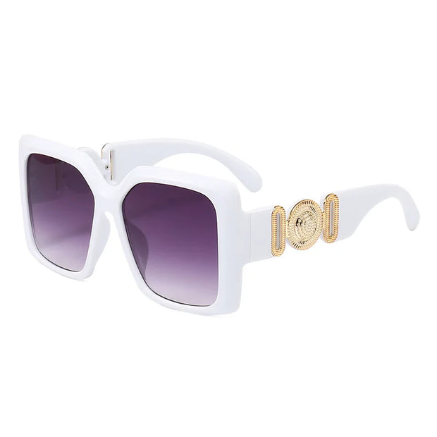 INS Popular Square Sunglasses Women Luxury Retro Brand Men Trending Travel Sun Glasses Female Shades UV400 Oculus