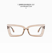 Fashion Big Frame Cat Eye Optical Eyeglasses Men Women Trend Brand Designer Reading Computer Anti Blue Light Eyeglasses Unisex