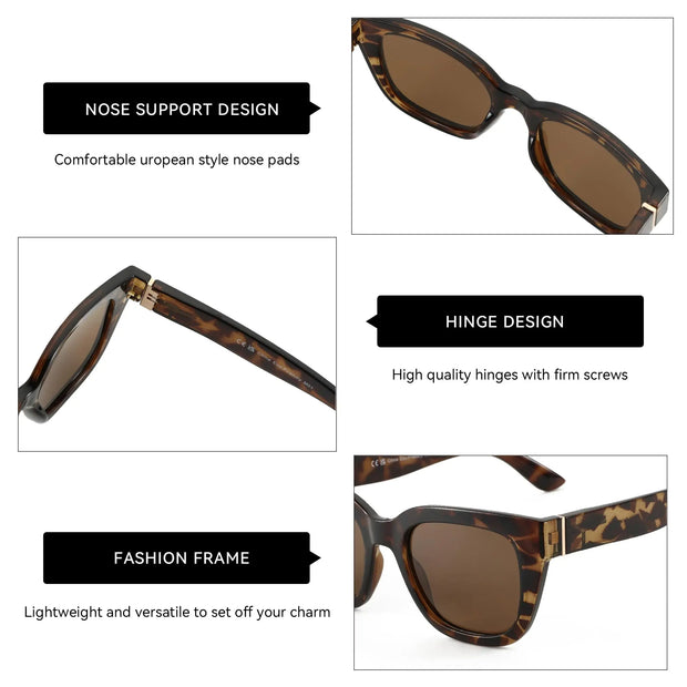 ZENOTTIC Fashion Butterfly Polarized Sunglasses for Women UV400 Protection Shade Ladies Cat Eye Sun Glasses