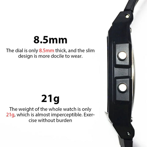 Fashion Simple Sport Electronic Watch LED Digital Multi-function Watches Waterproof PU Strap Alarm Clock Gift For Women/Men