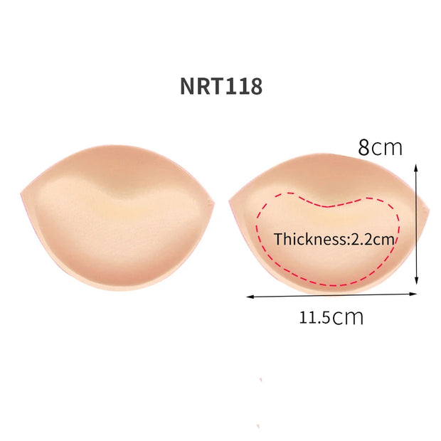 1/2/3 Pair Yoga Clothing Push Up Bra Padding Chest Enhancers Bra Foam Insert Chest Cup Intimates Accessories Sponge Bra Pads