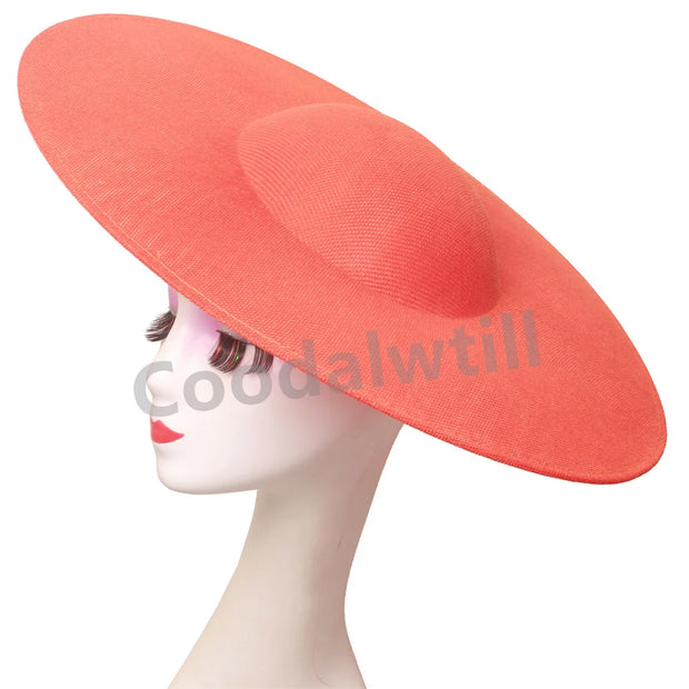 40CM Big Fascinators Base Wedding Millinery Supplies DIY Hair Accessories Hat Women Kentucky Derby Large Fascinator Base