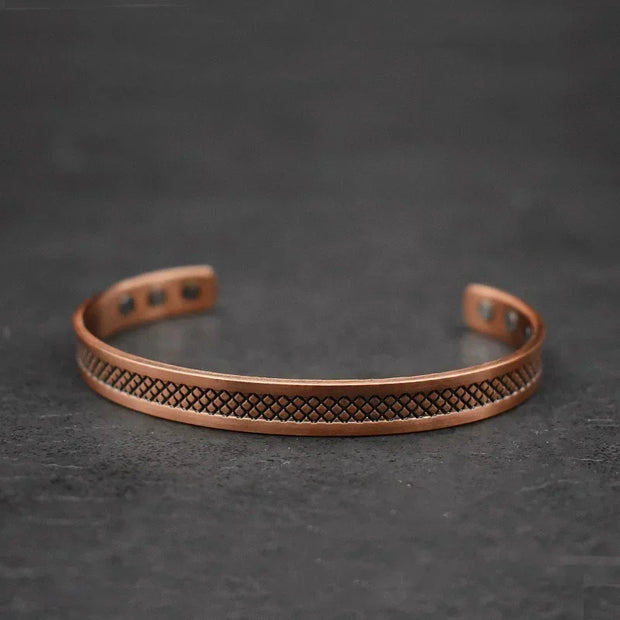 Magnetic Energy Copper Bracelet for Men 99.9% Copper Magnetic Bracelet Adjustable Bangle Jewelry Gift