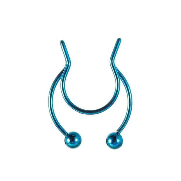 Bull Head And Horn Nose Clip Ring Men Women Fake Septum Piering Body Jewelry Fashion Non Perforation Bat Nose Rings Studs 2025