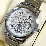 ORUSS New Style Fashion Brand Men's Quartz Watch Luxury Roman Dial Luminous Waterproof Sports Automatic Date Business Man Watch