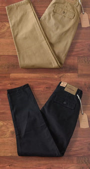 Retro Waed Pure Cotton Men's Loose Straight Leg Long Pants Heavy Du Thiened Wear Resistant Workwear Casual Trousers