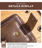 BULLCAPTAIN Brand Men's Wallet Genuine Leather Purse Male Rfid Wallet Multifunction Storage Bag Coin Purse Wallet's Card Bags