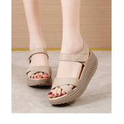 Women Sandals Wedge Heels Sandals Summer Shoes For Women Elegant Heeled Sandalias Mujer Summer Footwear Female Wedges Shoes New