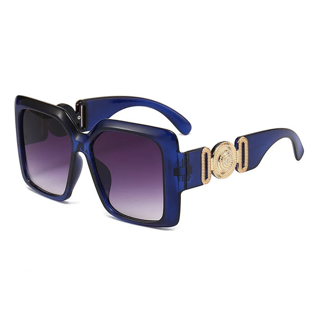 INS Popular Square Sunglasses Women Luxury Retro Brand Men Trending Travel Sun Glasses Female Shades UV400 Oculus
