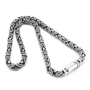 8mm Singular Byzantine Chain Bracelet & Necklace - Stainless Steel 316L - KB170399-KJX