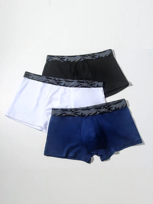 Men's ultra-thin breathable ice silk seamless one-piece sexy boxers