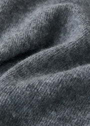 Autumn/Winter Knitted Loose Cardigan Jacket Pure Wool Sweater Temperament round Neck Slim Fit Long Sleeve Top for Women
