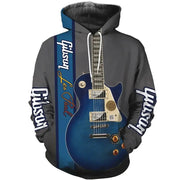 Mens 3d Guitar Printed Fashion Hoodie Daily European Size Sweatshirt Musical Moletom Female Psychedelic Clothes Wholesaler