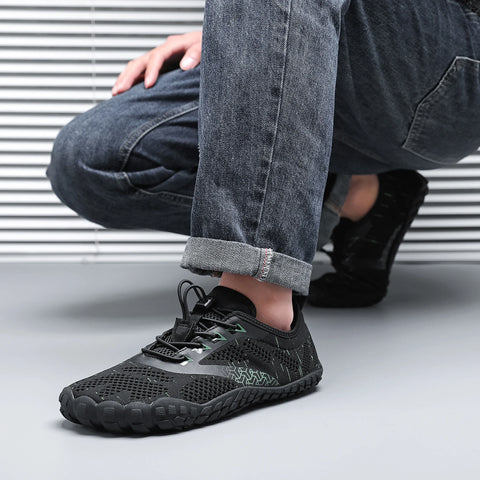 Wide Toe Zero Barefoot Shoes Mens Minimalist Water Shoes Breathable for Walking Rock Climbing Wrestling Trail Running Sneakers