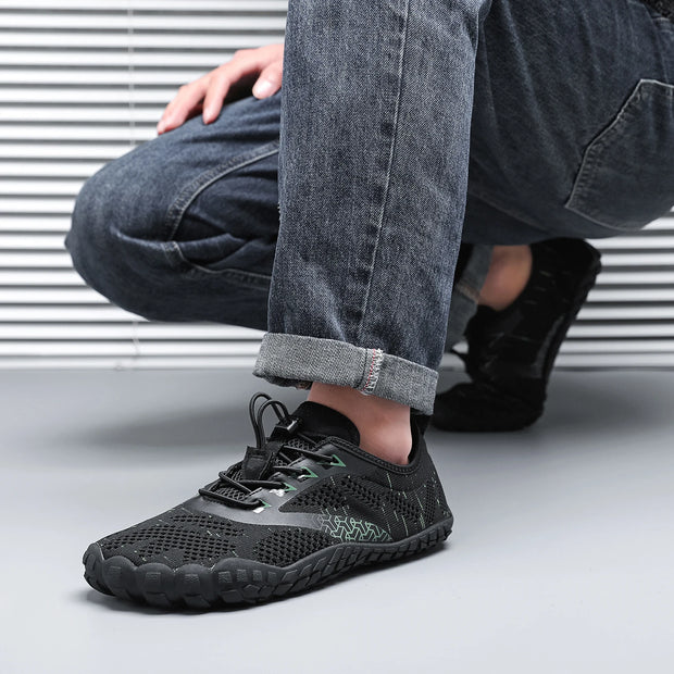 Wide Toe Zero Barefoot Shoes Mens Minimalist Water Shoes Breathable for Walking Rock Climbing Wrestling Trail Running Sneakers