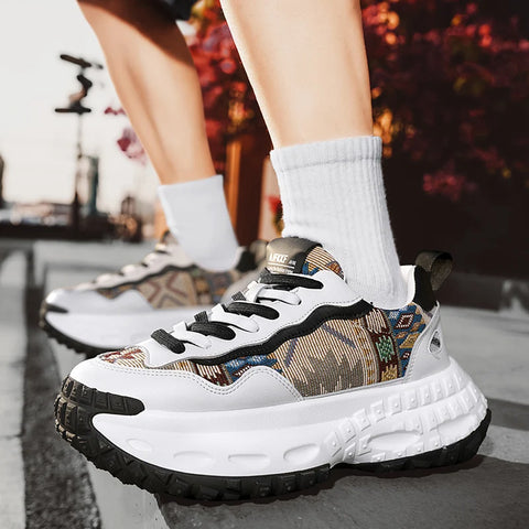 Fashionable Men's Footwear Casual Tennis Shoes Outdoor Sports Footwear New Autumn/Winter Casual Sports Shoes - Durable