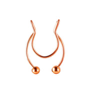Bull Head And Horn Nose Clip Ring Men Women Fake Septum Piering Body Jewelry Fashion Non Perforation Bat Nose Rings Studs 2025