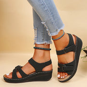 Fashion Women Sandals Shoes Wedge Walking Shoes Huaraches Women's Sandals Breathable Comfortable Footwear Sandalias Mujer Female
