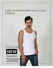 2/1Men's Compression Body Shaper Tank Top, Slimming Vest