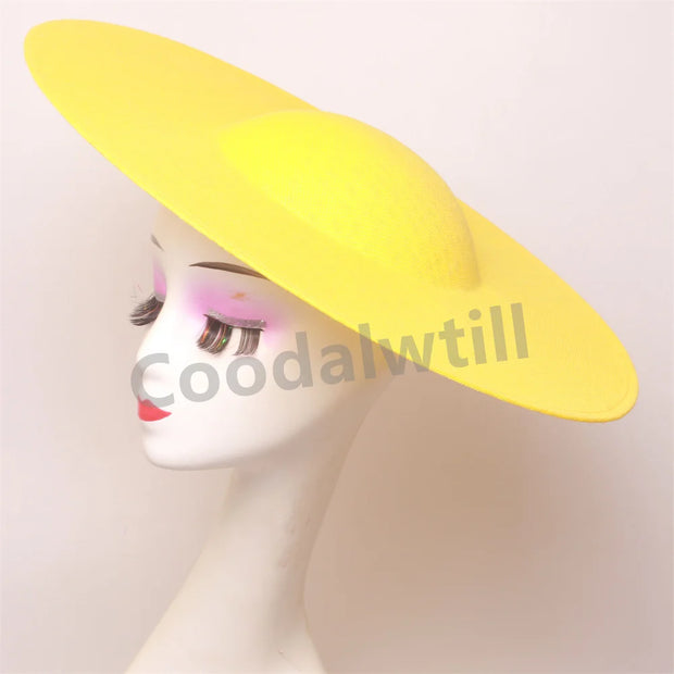 40CM Big Fascinators Base Wedding Millinery Supplies DIY Hair Accessories Hat Women Kentucky Derby Large Fascinator Base