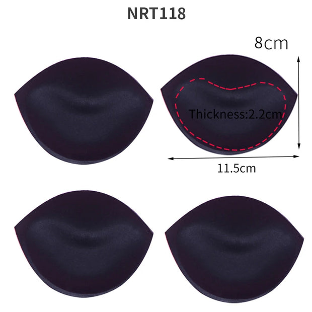 1/2/3 Pair Yoga Clothing Push Up Bra Padding Chest Enhancers Bra Foam Insert Chest Cup Intimates Accessories Sponge Bra Pads