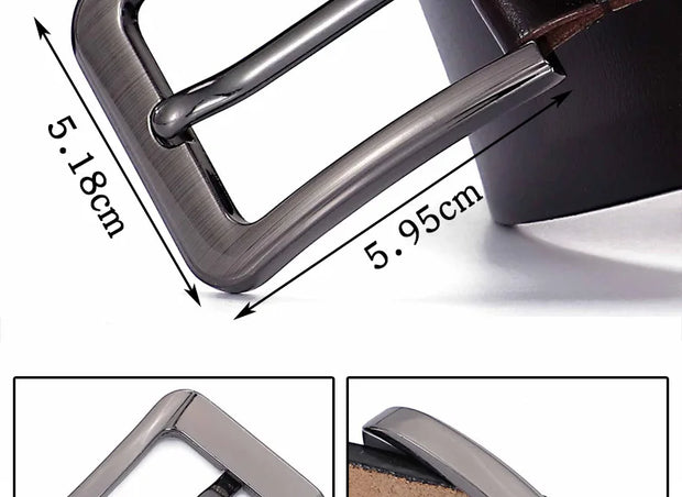 Plus Size 105 110 120 130 140 150 160 170cm Belt for Men Women Genuine leather Alloy Metal Pin Buckle Waist Betls Straps 2023