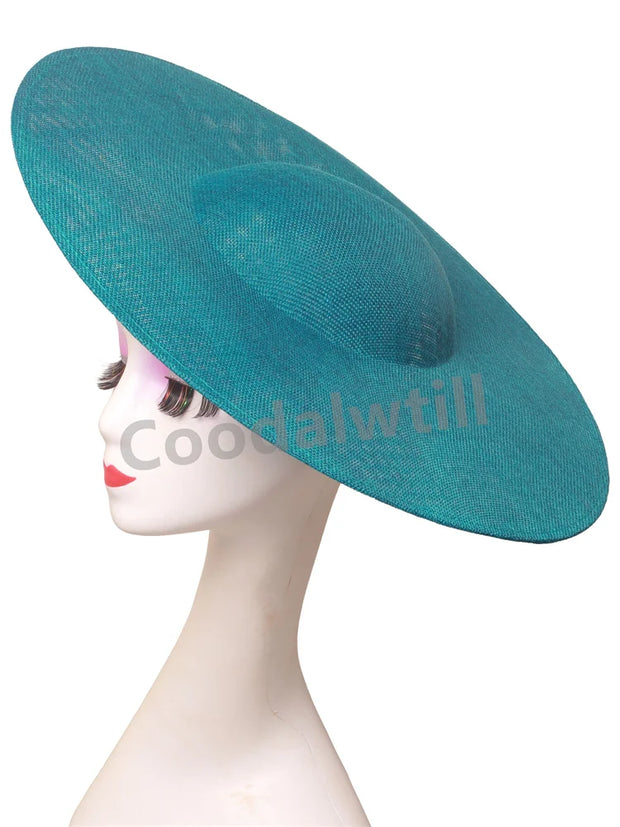 40CM Big Fascinators Base Wedding Millinery Supplies DIY Hair Accessories Hat Women Kentucky Derby Large Fascinator Base