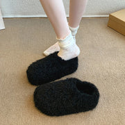 Baotou Hairy Slippers Footwear 2025 Winter Home Lightweight Women Winter Cotton Mopping