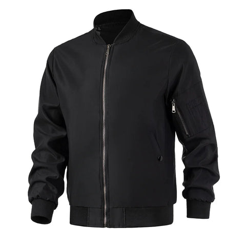 Men Bomber Jacket Thin Slim Long Sleeve baseball Jackets Mens Windbreaker Zipper Windbreaker Jacket Male Outwear Brand Clothing