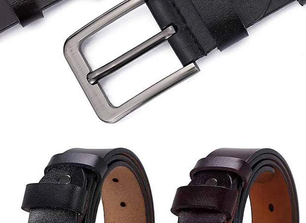 Plus Size 105 110 120 130 140 150 160 170cm Belt for Men Women Genuine leather Alloy Metal Pin Buckle Waist Betls Straps 2023