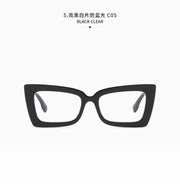 Fashion Big Frame Cat Eye Optical Eyeglasses Men Women Trend Brand Designer Reading Computer Anti Blue Light Eyeglasses Unisex