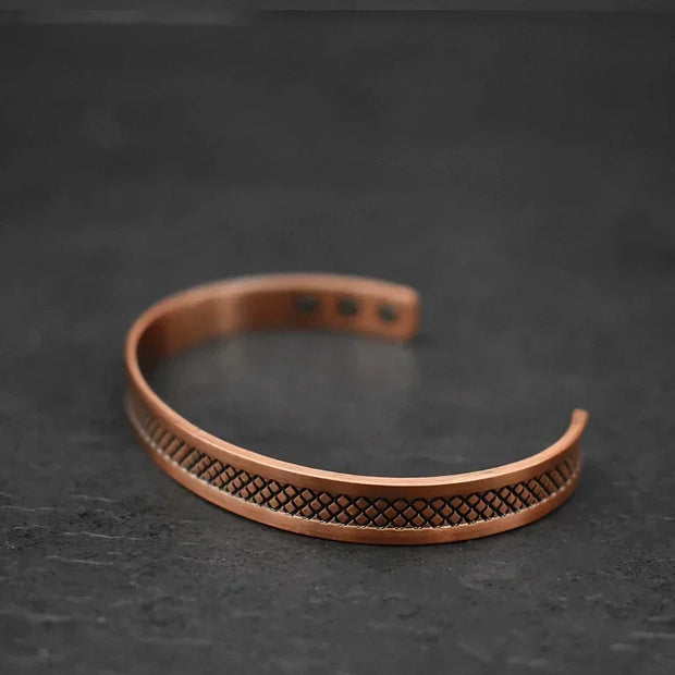 Magnetic Energy Copper Bracelet for Men 99.9% Copper Magnetic Bracelet Adjustable Bangle Jewelry Gift