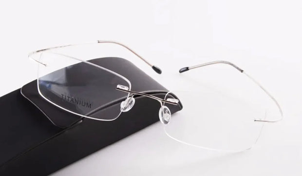 Chashma Brand Titanium Reading Glasses Super Light Myopia Optical Prescription Glasses Frame for Male and Female
