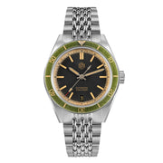 San Martin 39.5mm Men Dive Watch Vintage Distressed Effect NH35 Automatic Mechanical Watch Waterproof 200m C3 Lume SN0116 Reloj