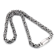 8mm Singular Byzantine Chain Bracelet & Necklace - Stainless Steel 316L - KB170399-KJX