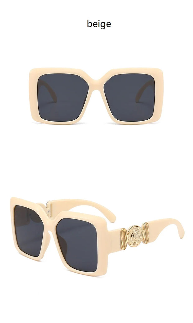 INS Popular Square Sunglasses Women Luxury Retro Brand Men Trending Travel Sun Glasses Female Shades UV400 Oculus