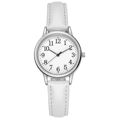 Women Quartz Watch Easy To Read Arabic Numerals Simple Dial PU Leather Strap Lady Candy Color  Reloj De Mujer Montre Femme