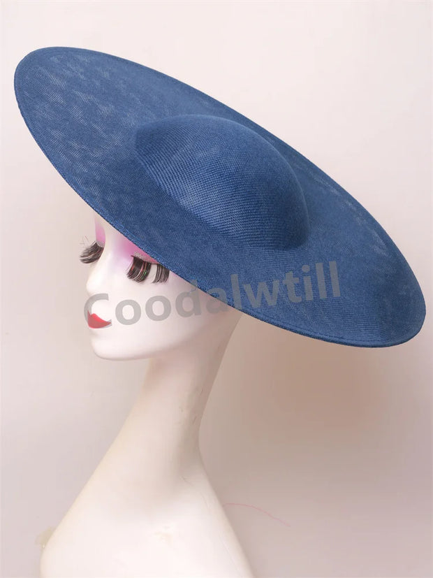 40CM Big Fascinators Base Wedding Millinery Supplies DIY Hair Accessories Hat Women Kentucky Derby Large Fascinator Base