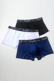 Men's ultra-thin breathable ice silk seamless one-piece sexy boxers
