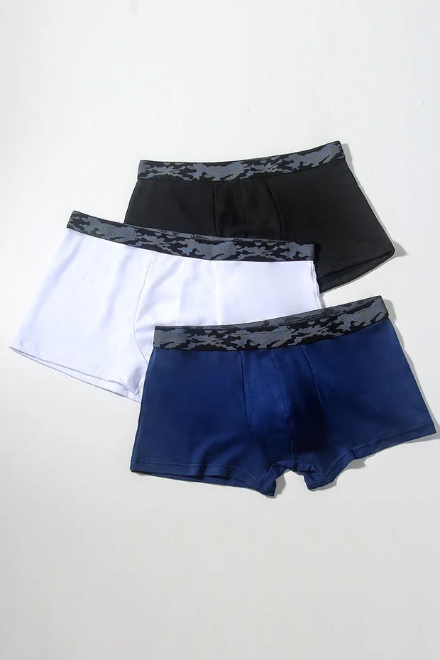 Men's ultra-thin breathable ice silk seamless one-piece sexy boxers