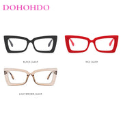 Fashion Big Frame Cat Eye Optical Eyeglasses Men Women Trend Brand Designer Reading Computer Anti Blue Light Eyeglasses Unisex