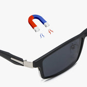 HDCRAFTER 6 In 1 Magnet Polarized Clip Glasses Frame Men TR90 Optical Myopia Clip Glasses For Men Prescription Eyeglasses Frame