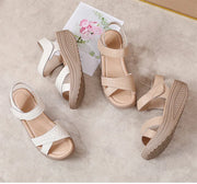 Women Sandals Wedge Heels Sandals Summer Shoes For Women Elegant Heeled Sandalias Mujer Summer Footwear Female Wedges Shoes New