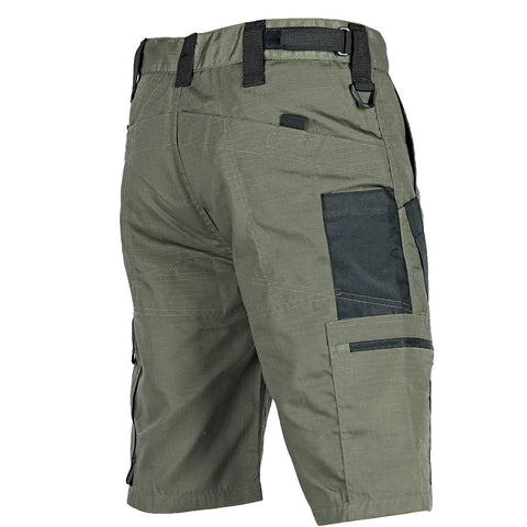 Summer Tactical Shorts Men Quick Dry Cargo Shorts Multi-Pocket Wear-Resistant Waterproof Short Trousers Outdoor Hiking Fishing