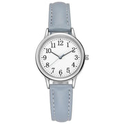 Women Quartz Watch Easy To Read Arabic Numerals Simple Dial PU Leather Strap Lady Candy Color  Reloj De Mujer Montre Femme