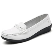 Woman Shoes 2025 New Soft Leather Flat Shoes Women's Loafers Flats Casual Shoes Women Footwear Female White Zapatos De Mujer