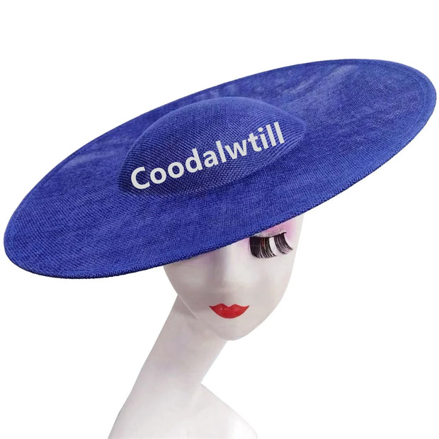 40CM Big Fascinators Base Wedding Millinery Supplies DIY Hair Accessories Hat Women Kentucky Derby Large Fascinator Base
