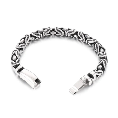 8mm Singular Byzantine Chain Bracelet & Necklace - Stainless Steel 316L - KB170399-KJX