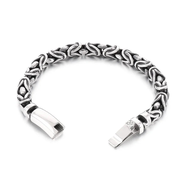 8mm Singular Byzantine Chain Bracelet & Necklace - Stainless Steel 316L - KB170399-KJX